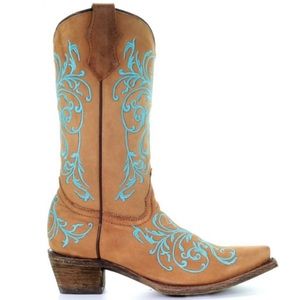Corral Myra Snip Toe Embroidered Western Boot,